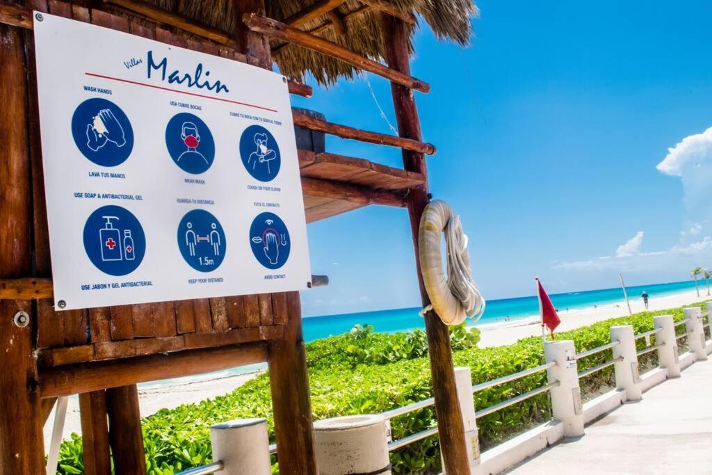 Ocean Front Villa Marlin, Best Location In Hotel Zone #109 Cancun Exterior photo